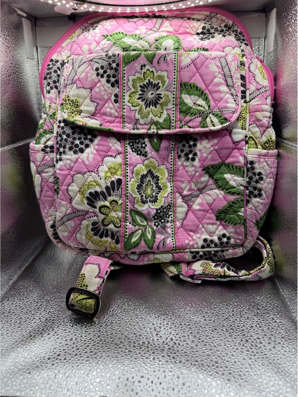 Vera Bradley Pink Floral Quilted Backpack